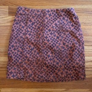 Adorable Free People patterned skirt.